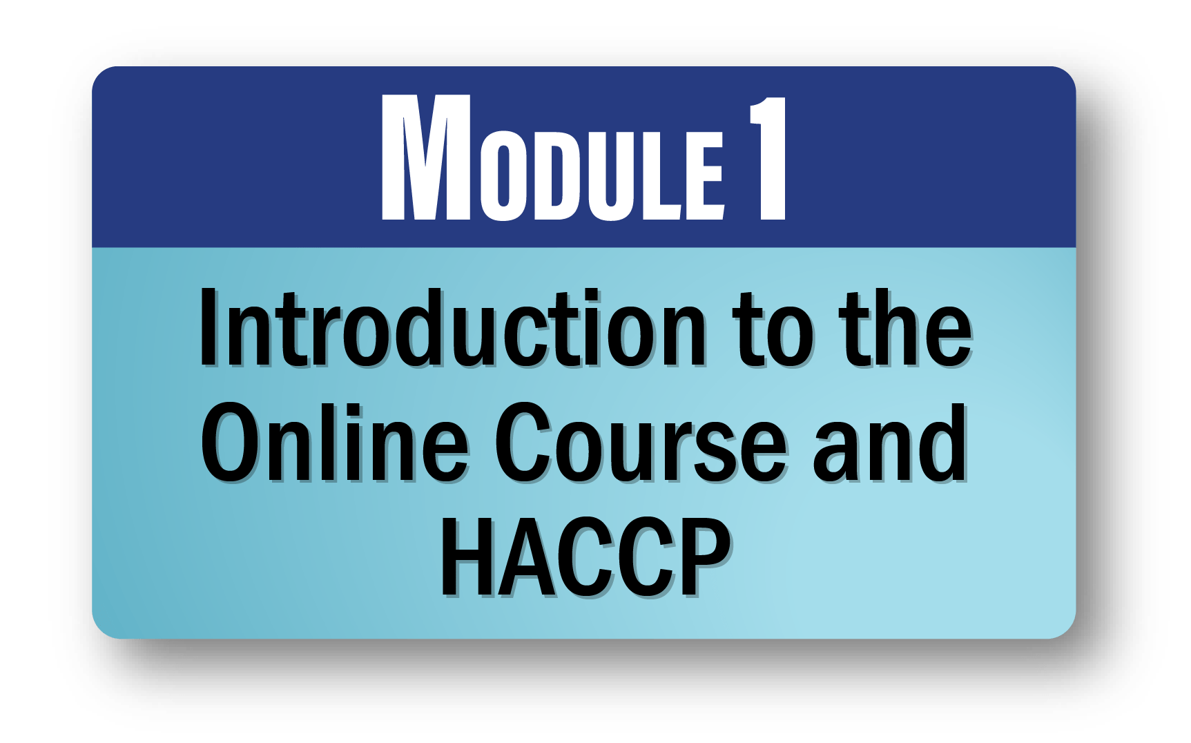 Module 1: Introduction to the Online Course and HACCP