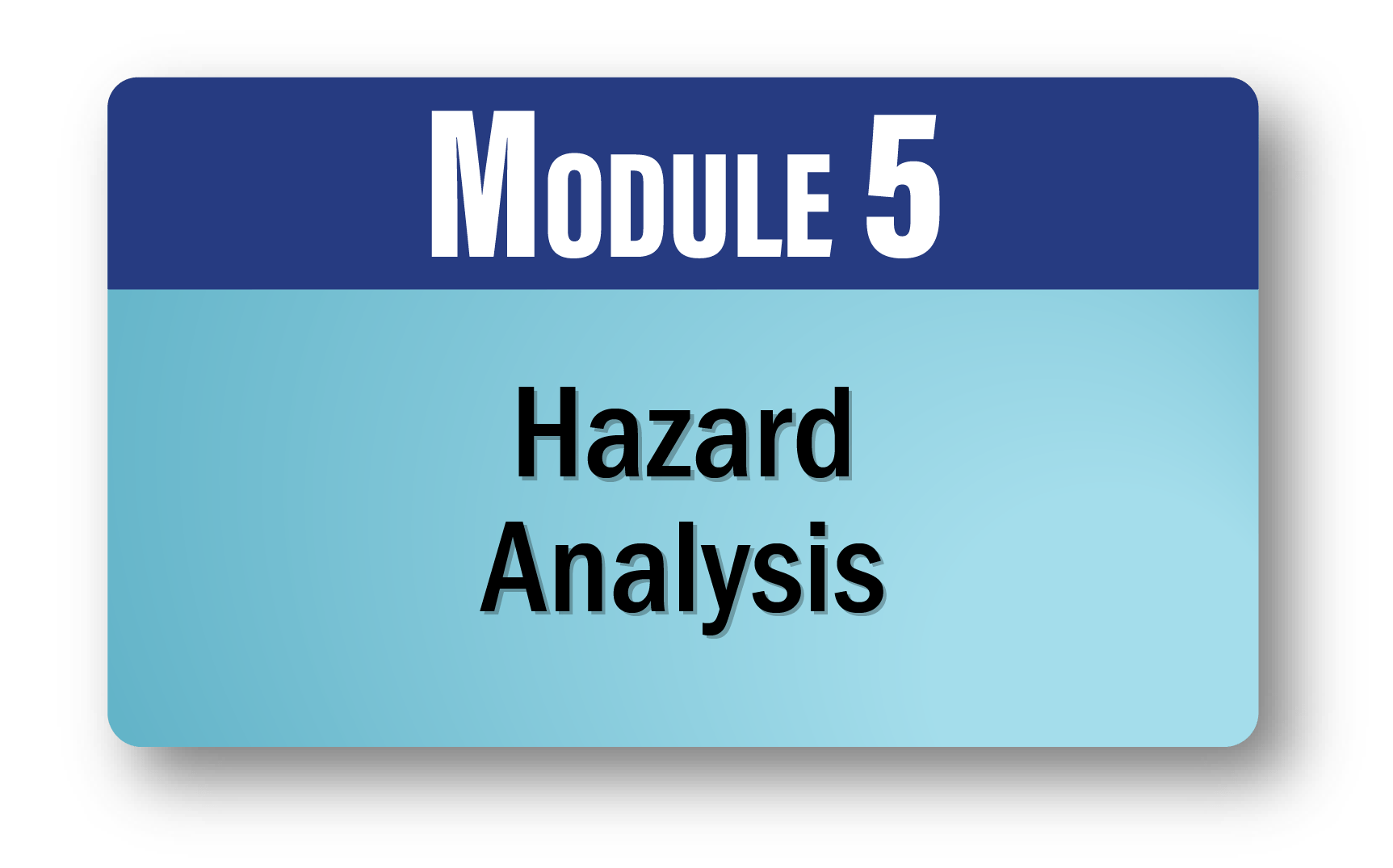 Module 5: Hazard Analysis