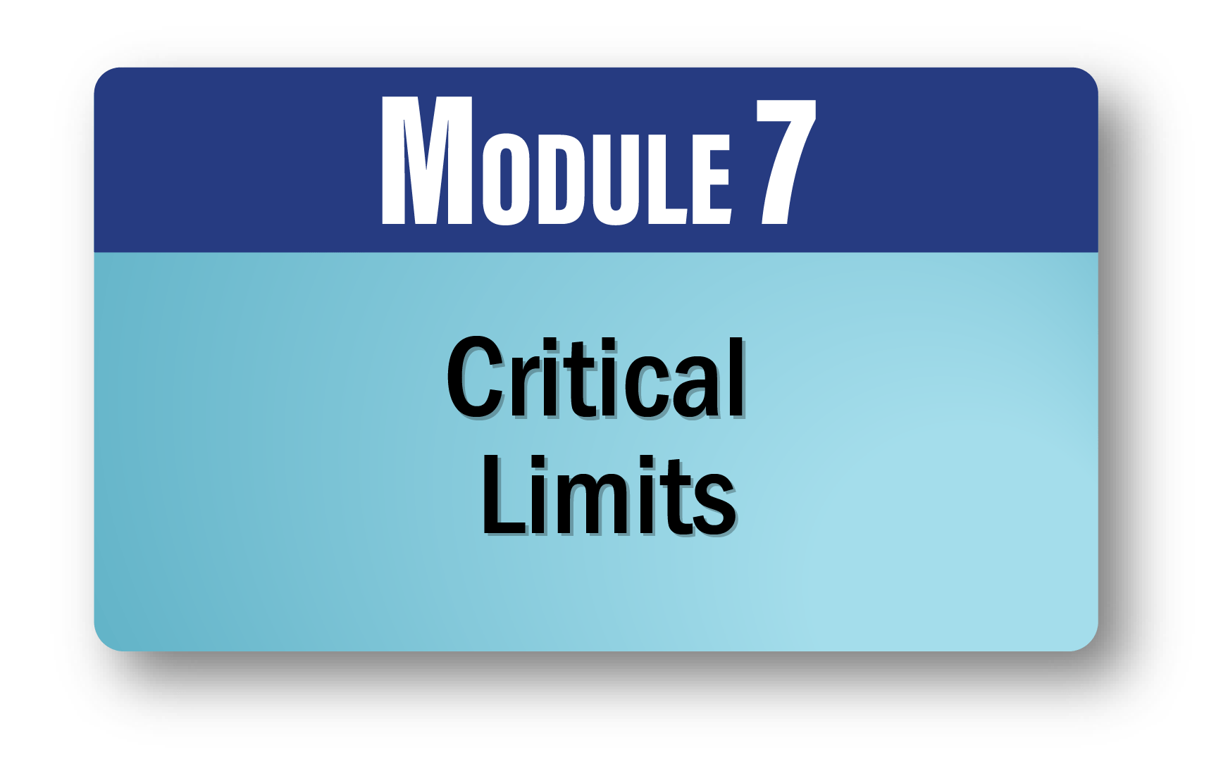 Module 7: Critical Limits